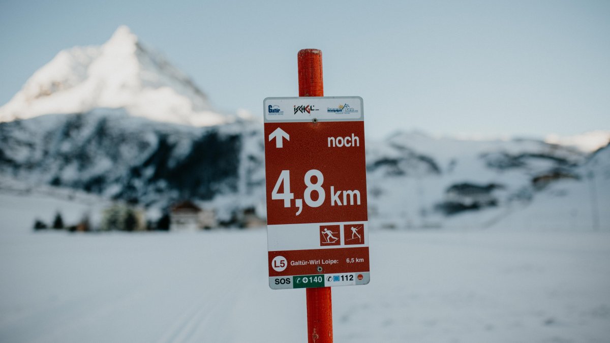 Signalisation sur les pistes de ski de fond, © Tirol Werbung/Charly Schwarz Photos