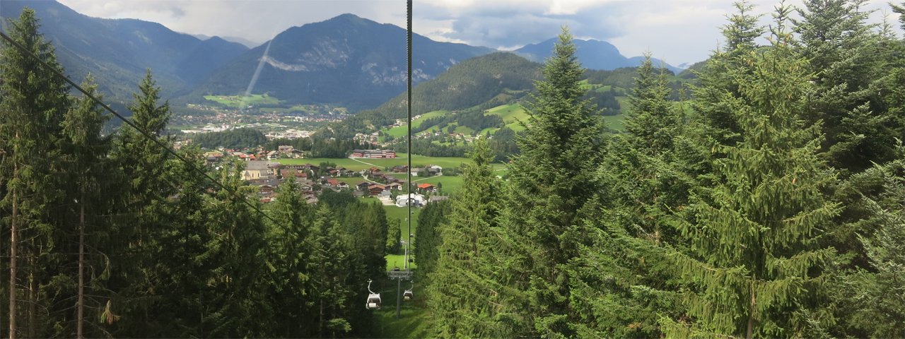 Montée avec les Reitherkogelbahn, © Tirol Werbung/Gleirscher