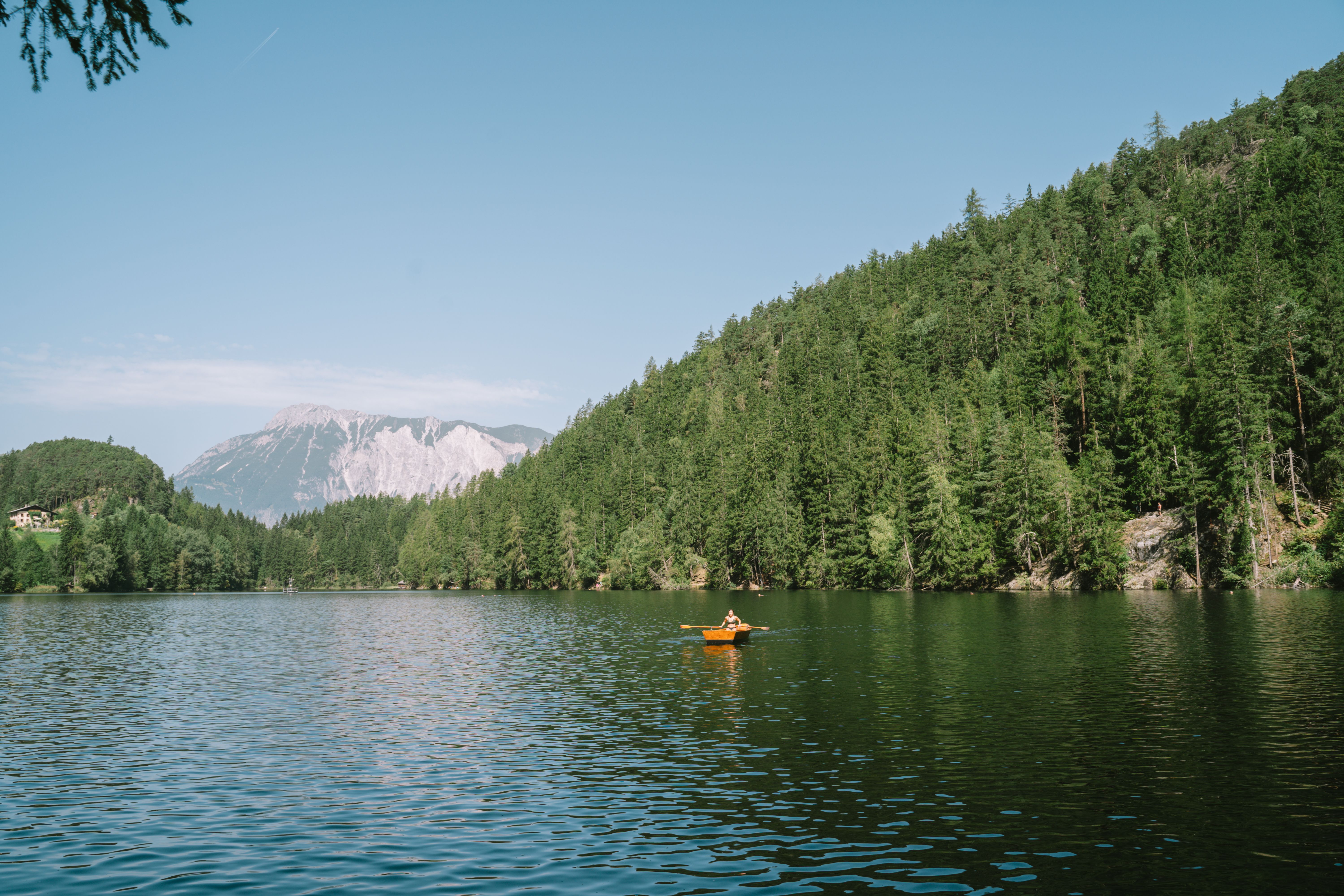 Ruderboot auf dem Piburger See