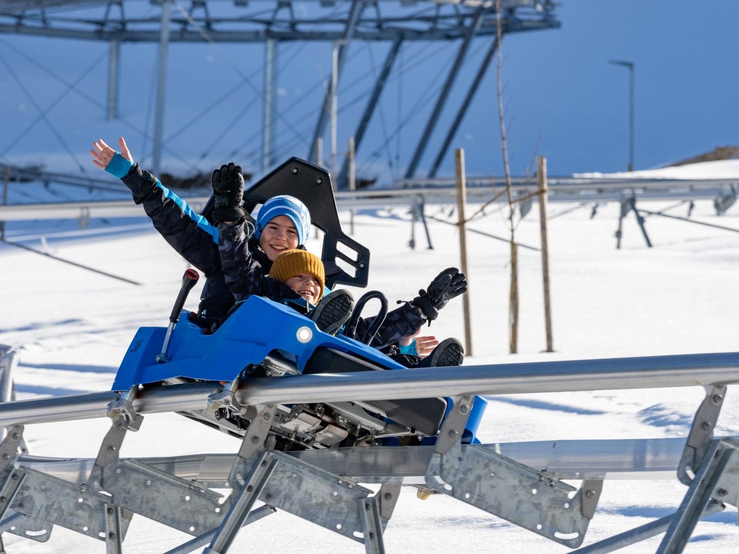 Alpine Coaster im Drachental Wildschönau im Winter