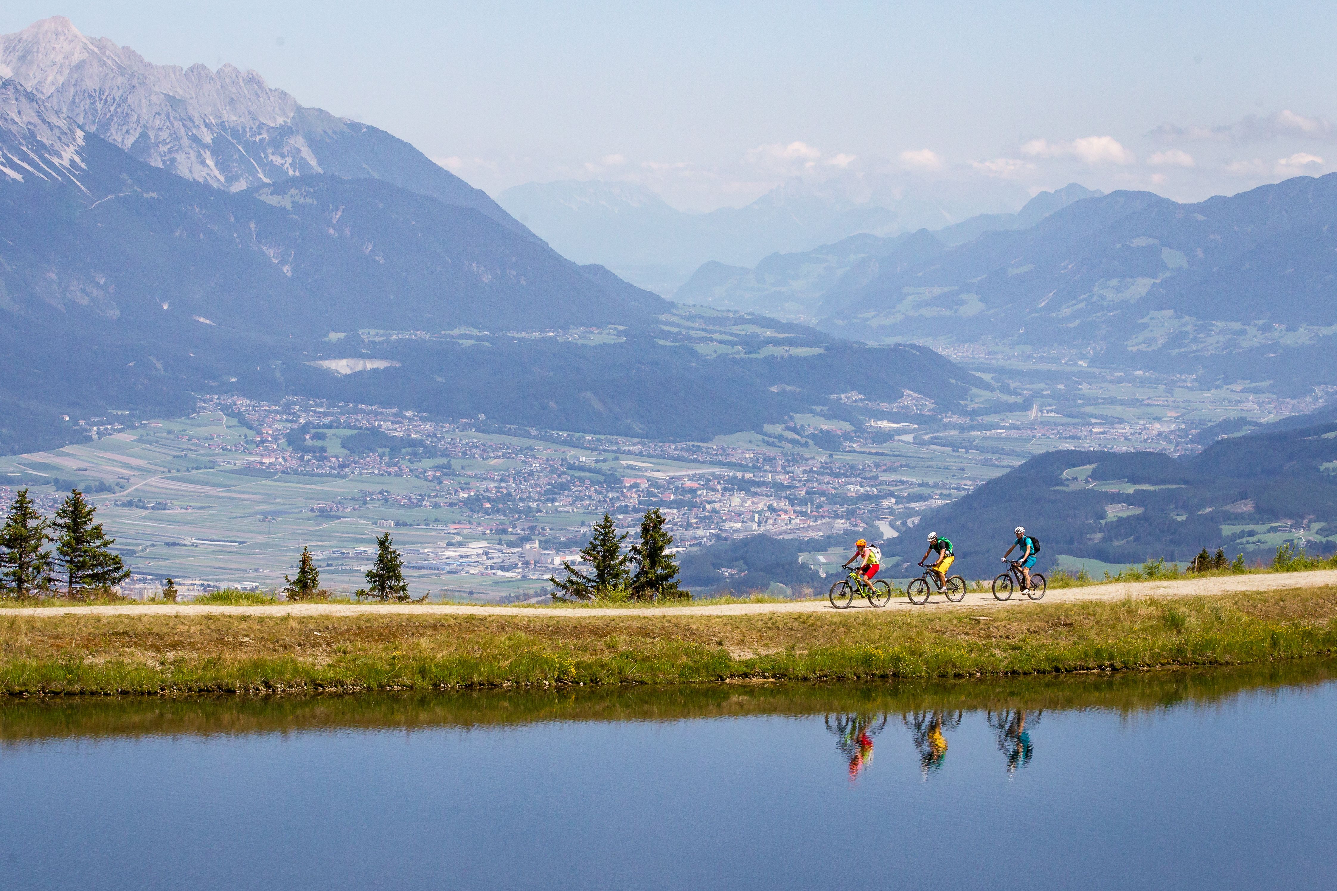 Mountainbiken auf der Mutterer Alm