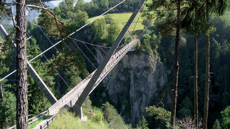 Pont suspendu Benni-Raich, © TVB Pitztal