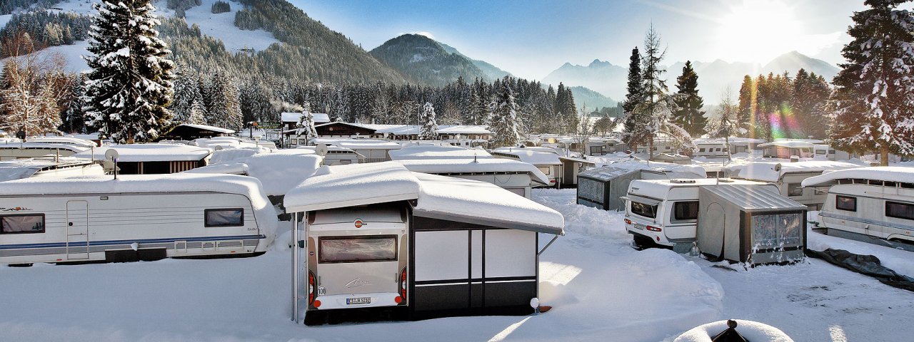 Camper en hiver au Tyrol, © Euro Camp Kössen