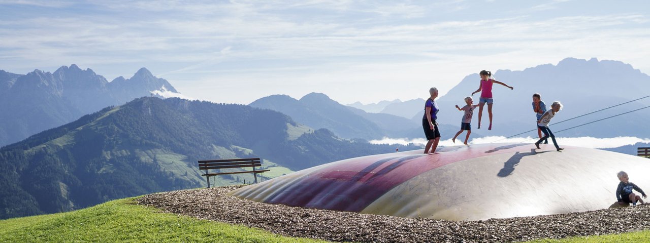 Timoks Alm, trampoline, © Tirol Werbung/Hansi Herbig