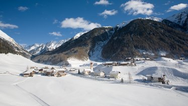 Niederthai, point de départ de la randonnée hivernale dans la Horlachtal, © Ötztal Tourismus