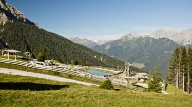 Le parc Serlespark : jeux d'eau en altitude, © TVB Stubai