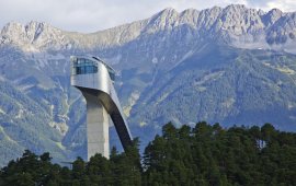 La piste de saut olympique de Bergisel, © Innsbruck Tourismus/Christof Lackner
