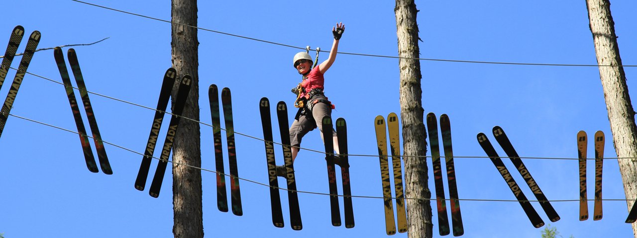 Le parc aventure "Abenteuer-Erlebnispark Zillertal" (parcours accrobranche), © Outdoorcenter Zillertal