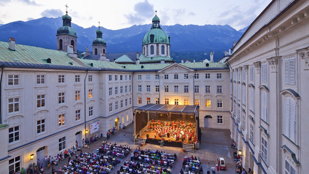 Grand événement musical à Innsbruck en été : Innsbrucker Promenadenkonzert, © TVB Innsbruck / Christof Lackner