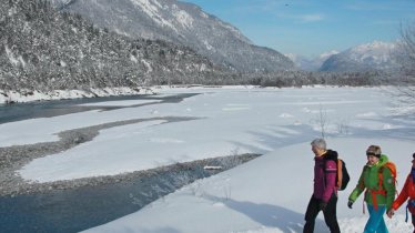 Randonnée hivernale le long de la rivière de Lech, © Gerhard Eisenschink