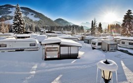 Camper en hiver au Tyrol, © Euro Camp Kössen