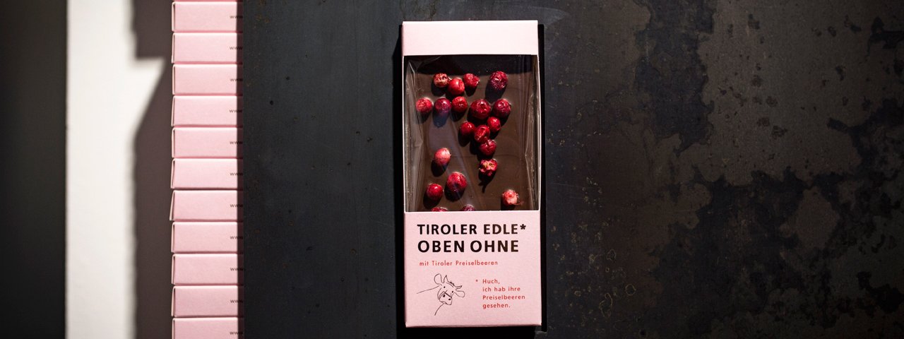 Le chocolat tyrolien "Tiroler Edle" de la famille Haag, © Tirol Werbung/Lisa Hörterer