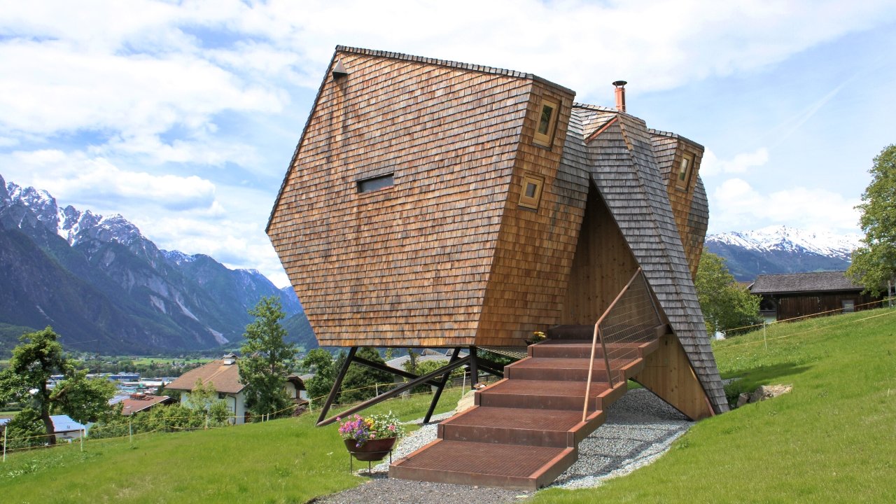 Maison de vacances Ufogel (OVNI/oiseau) dans l'Osttirol (Tyrol oriental), © Lukas Jungmann