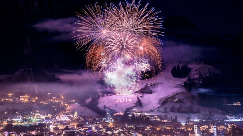 Kitzbühel et son feu d’artifice du Nouvel An, © Michael Werlberger