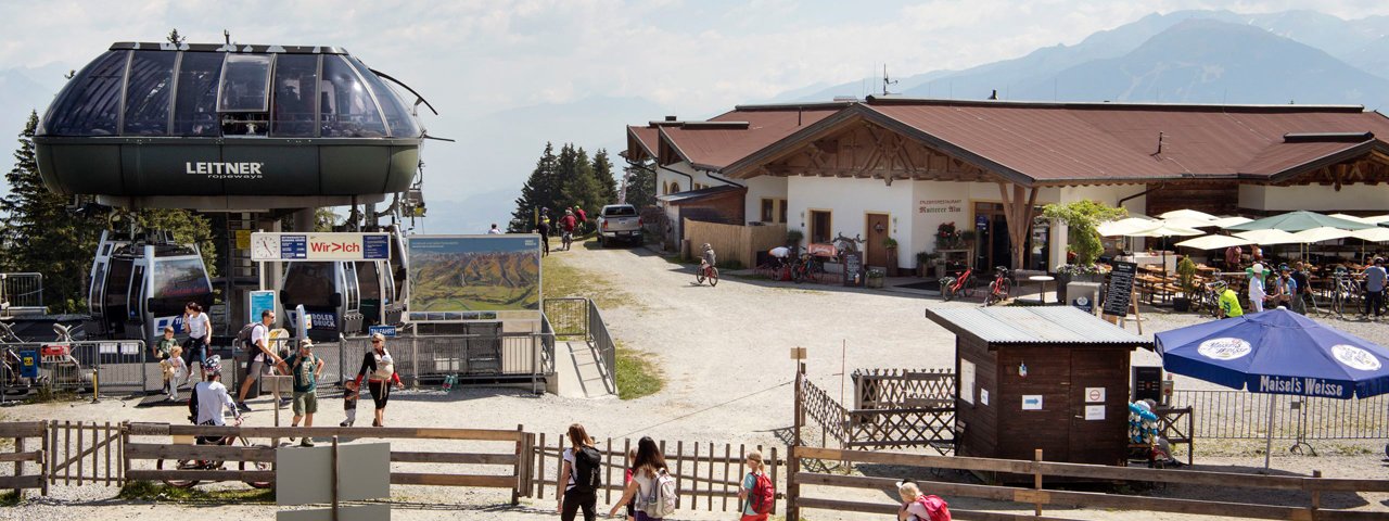 L'alpage de Mutterer Alm à la station supérieure, © Tirol Werbung/Frank Bauer