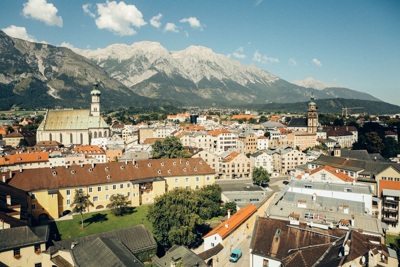 Blick auf Hall in Tirol