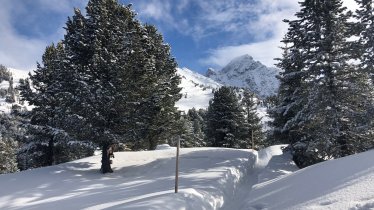 Randonnée hivernale vers la plate-forme Rotes Wandl, © Ötztal Tourismus