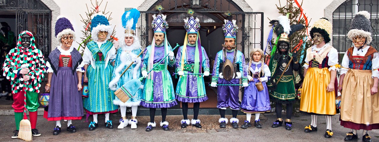 Quelques-uns des personnages célèbres du Carnaval de Nassereith, © Fasnachtskomitee Nassereith