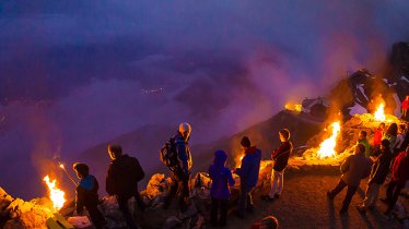 Les feux du solstice d'été sur la Nordkette d'Innsbruck, © Webhofer / W9 Werbeagentur