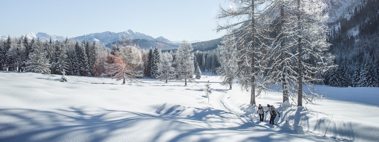 Randonnée hivernale dans la vallée de Gaistal, © Olympiaregion Seefeld